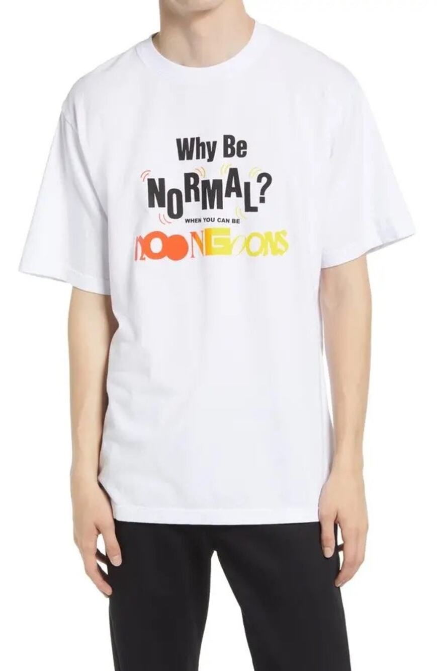 Noon goons white graphic tee size L (b37.4)